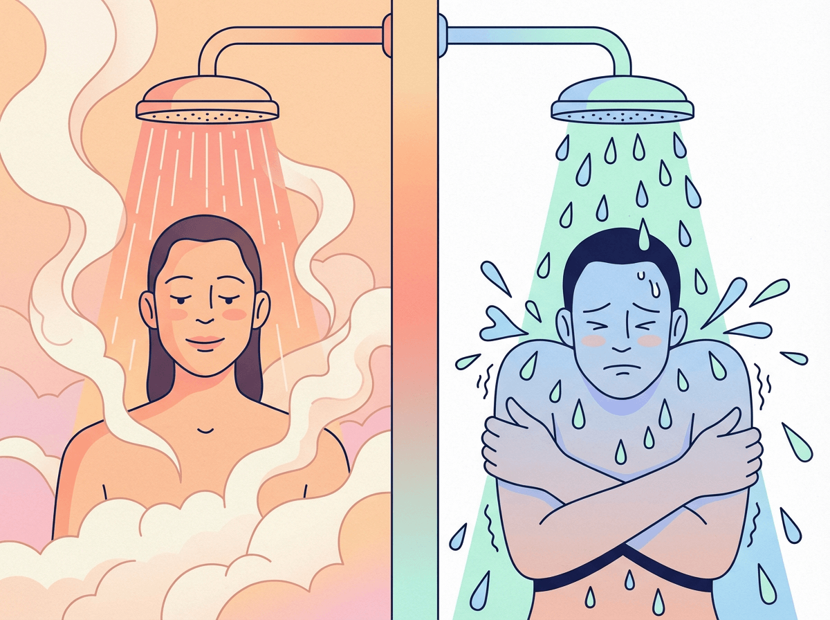 Douche chaude ou froide
