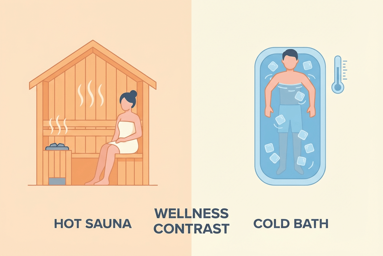 Bain froid après sauna