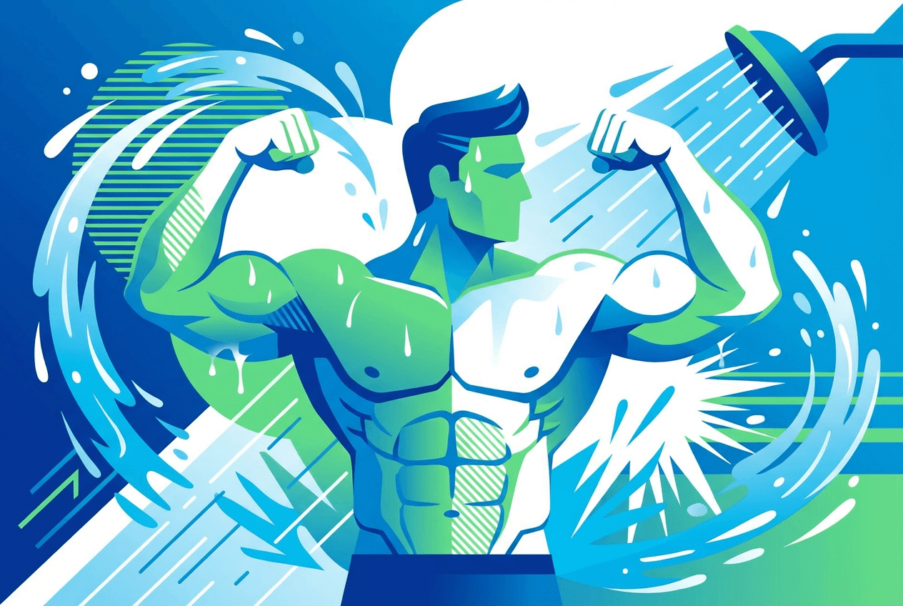 Douche froide après le sport