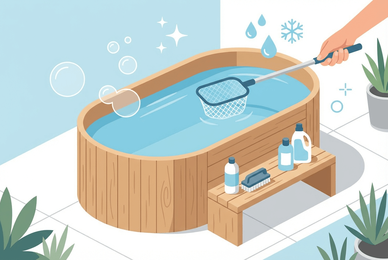 Nettoyer et entretenir un bain froid